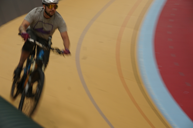 Here he comes, here comes Speed Rac—I mean, Speed RIDER.